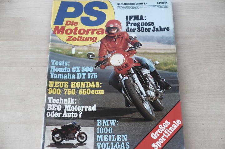 PS Sport Motorrad 11/1978